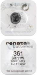 RENATA SR721W 361 (0%Hg), Элемент питания