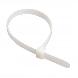 Хомут кабельный ХМ 7.5х300 бел. многоразовый (уп.100шт) IEK UHH50-7-300-100