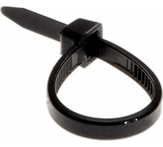 Хомут кабельный 3.6х100 под винт нейл. черн. (уп.100шт) Rexant 07-0105