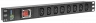Блок электрических розеток на 8 гнезд IEC320 C13, без шнура питания с вилкой C14