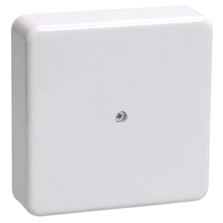 Коробка распаячная ОП 75х75х20 IP20 КМ41212-01 (6 клем. 6кв.мм) бел. IEK UKO10-075-075-020-K01