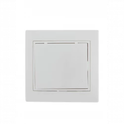 Розетка 1-м СП Mira 16А IP20 с заземл. с защ. крышкой с бел. вставкой керамика бел. LEZARD 701-0202-