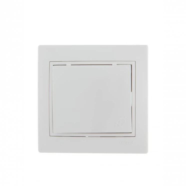 Розетка 1-м СП Mira 16А IP20 с заземл. с защ. крышкой с бел. вставкой керамика бел. LEZARD 701-0202-