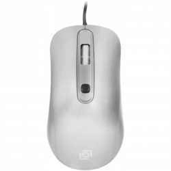 Мышь Оклик 155M серебристый оптическая (1600dpi) USB (4but)
