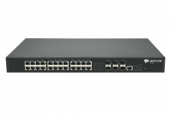 Управляемый коммутатор уровня 3 BDCOM S5700-24EP6X-760, 8x 2.5GBASE-Т PoE 802.3af/at/bt, 16x 2.5GBASE-Т PoE 802.3af/at, 6x 1/10GE SFP+, 220V AC