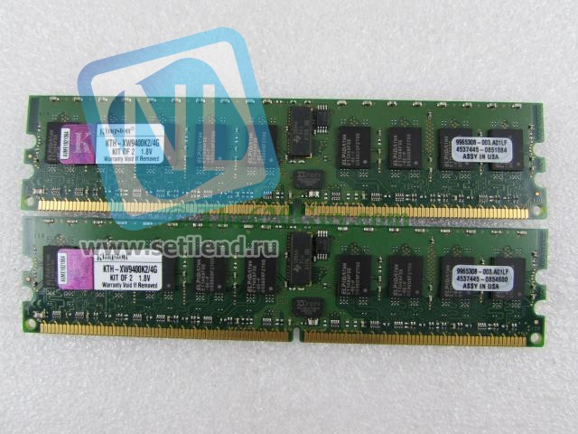 Модуль памяти Kingston Kingston 4GB 2X2GB PC-5300 REG ECC KIT-KTH-XW9400K2/4G(new)
