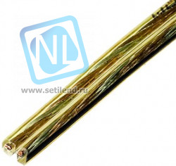 SCT-15-0.75, акуст.кабель 2х0.75мм кв.,луженный, желт-прозр.,100м на кат