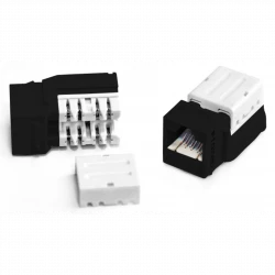 Вставка Keystone Jack RJ-45(8P8C), категория 5e, 110 IDC, заделка с помощью NE-TOOL, черная