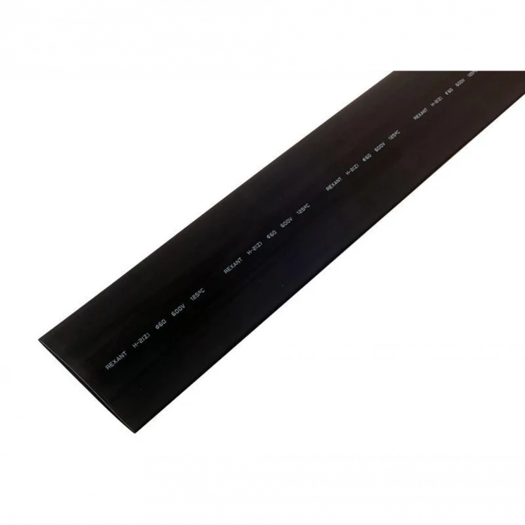 Трубка термоусадочная 60.0/30.0 1м черн. Rexant 25-0060