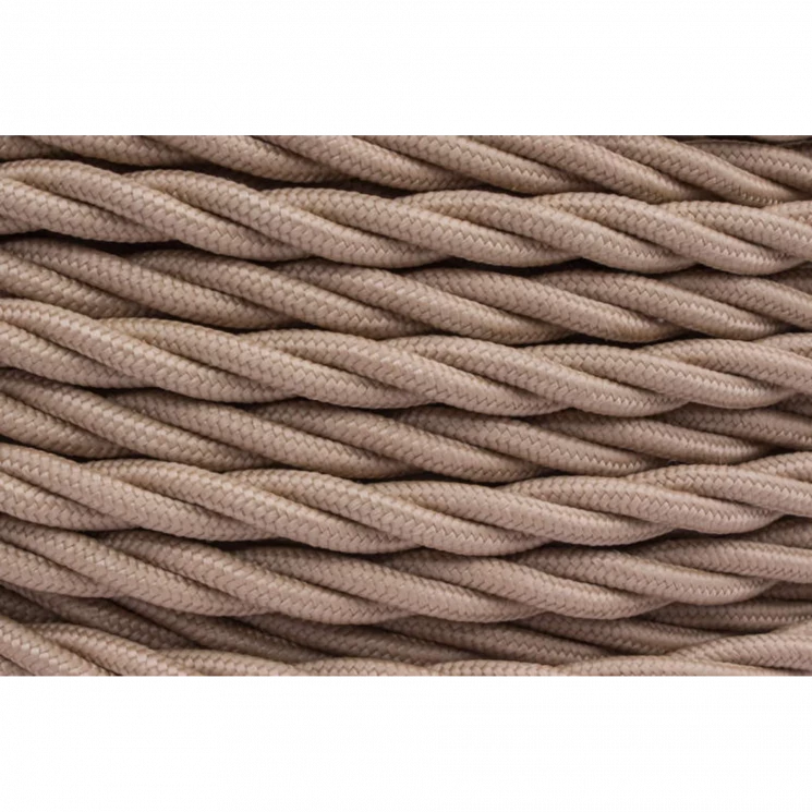 Провод ретро 2х2.5 матов. капучино (уп.50м) Bironi B1-425-716-50