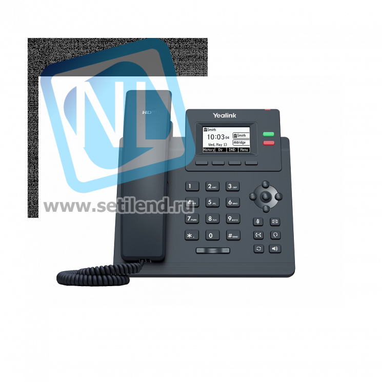 IP-телефон Yealink SIP-T31, 2 аккаунта, GibE, PoE