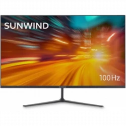 Монитор SunWind 27" SM-27FV222 черный VA LED 16:9 HDMI матовая 250cd 178гр/178гр 1920x1080 100Hz VGA