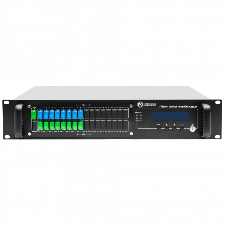 Оптический усилитель VERMAX для сетей КТВ, 16*15dBm, WDM фильтр PON