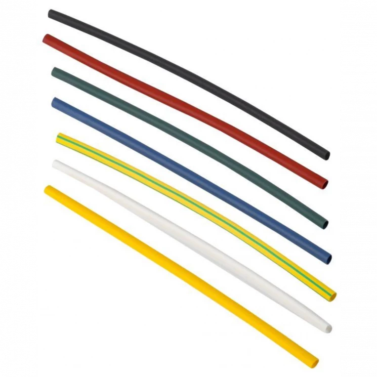 Набор трубок термоусадочных нг-LS 2/1 100мм 7 цветов по 3шт IEK UDR10-002-001-021-S