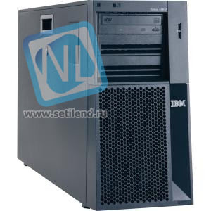 eServer IBM 7975K1G x3400, Tower, Xeon DC 5130 with EM64T 2.00GHz L2 cache 4MB FSB 1333MHz, RAM 2x512MB PC2-5300 DDR2 SDRAM ECC, 4 Hot Swap SAS/SATA HDD Bays (+4 optional), HDD Open Bay, Int. SAS/SATA controller, ServeRAID 8K-L, Power 1 x 835 Watt Hot-swa