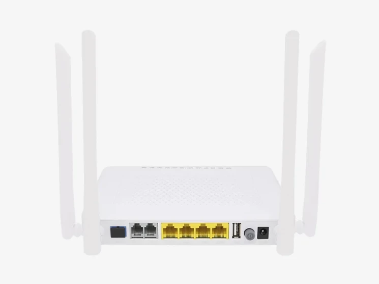 Абонентский терминал ONU GPON, 4 порта 10/100/1000Base-T, 2 порта POTS, WiFi 2.4/5