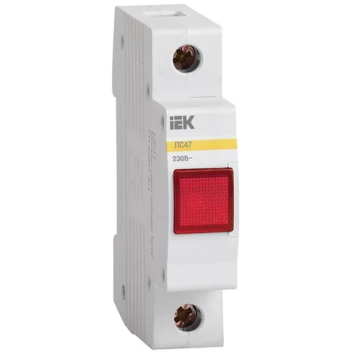Лампа сигнальная ЛС-47 красн. IEK MLS10-230-K04