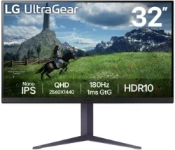 Монитор LG 31.5" UltraGear 32GS85Q-B черный IPS LED 16:9 HDMI матовая HAS 350cd 178гр/178гр 2560x144