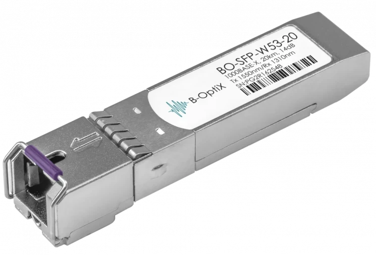Модуль B-OptiX SFP WDM, дальность до 20км (14dB), 1550нм