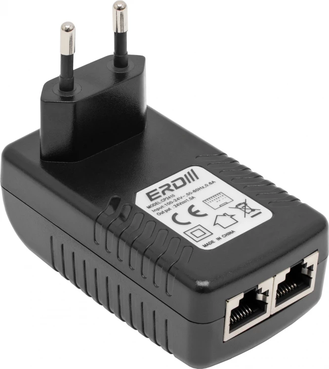 Инжектор PoE CP2410 24VDC 24W IEEE 802.3at LED