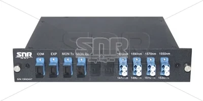 Мультиплексор CWDM одноволоконный 4-х канальный, (trx:1610-1550, 1470-1530), Monitor, UPG