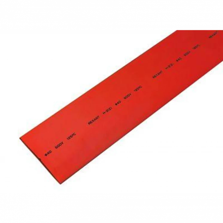 Трубка термоусадочная 40.0/20.0 1м красн. Rexant 24-0004