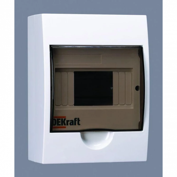 Корпус навесной ЩРН-П-6 20х15х10 6мод. IP41 пластик. DEKraft 31009DEK