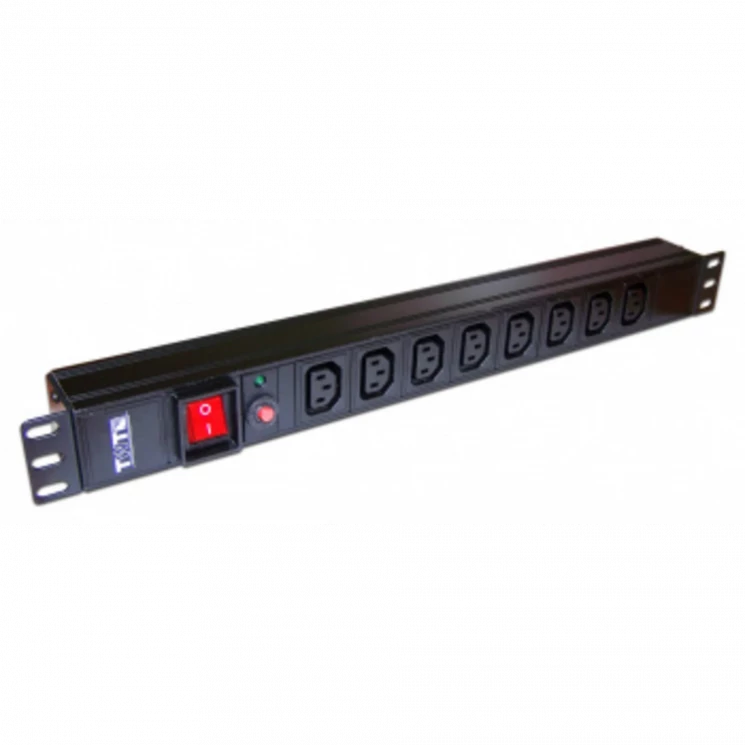 Блок распределения питания Lanmaster TWT-PDU19-10A8C3 гор.размещ. 8xC13 базовые 10A C14