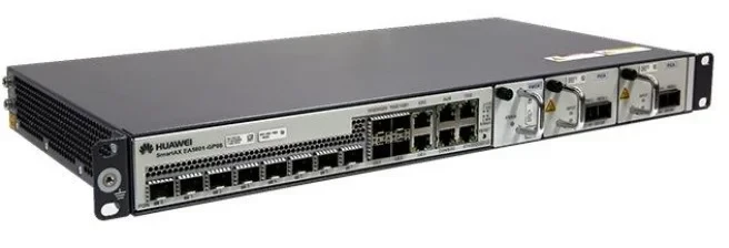 1RU Huawei OLT MA5801-GP08 GPON, 8 GPON-портов, в комплекте 8 модулей С+, 2 модуля питания