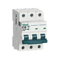 Выключатель автоматический модульный 3п C 16А 10кА ВА-105 DEKraft 13177DEK