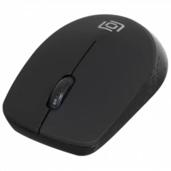 Мышь Оклик 486MW черный оптическая (1600dpi) беспроводная USB для ноутбука (3but)