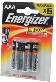 Energizer MAX+Power Seal LR03 BL6, Элемент питания
