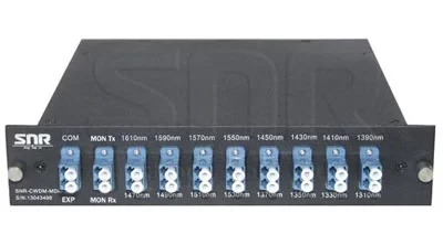 Мультиплексор CWDM одноволоконный 8-х канальный, (trx:1610-1390, 1470-1310), Monitor, UPG