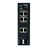 Неуправляемый промышленный 4 портовый PoE коммутатор POWERTONE PUS-TS04G-i