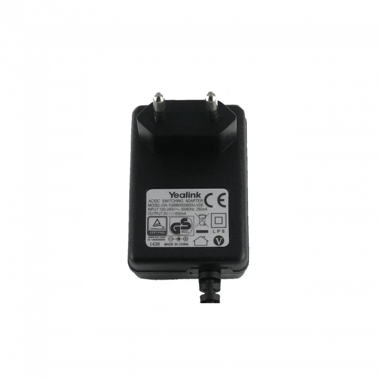 Блок питания 5VDC, 600mA для W53P(H)/W56H/W60P/W73P(H)/W76P/W79P/W59R/T30(P)/T31(P, G)/T33P(G)