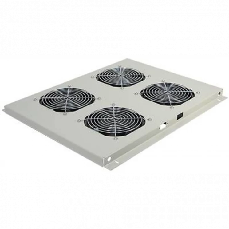 Блок вентиляторов для шкафов TFC глубиной 800мм, 4 вентилятора с терморегулятором, серый