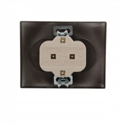 Розетка 2-м СП Karina 16А IP20 без заземл. термопласт черн. бархат LEZARD 707-4200-128B