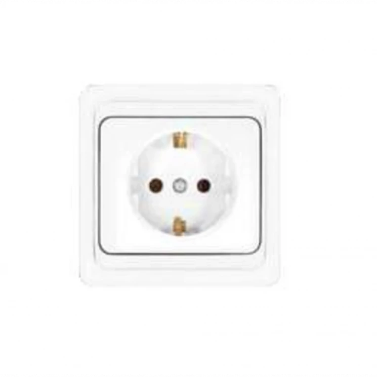 Розетка 1-м СП Валери 16А IP20 с заземл. бел. UNIVersal В0028