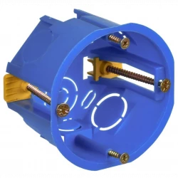 Коробка установочная С3 d68х45 для полых стен (с саморезами и пластик. лапками) IEK UKG10-068-045-00