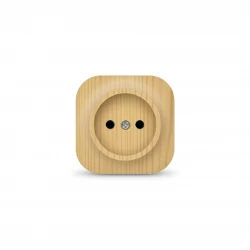 Розетка 1-м ОП 10А IP20 без заземл. сосна IONICH 1442