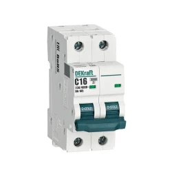 Выключатель автоматический модульный 2п C 16А 10кА ВА-105 DEKraft 13165DEK