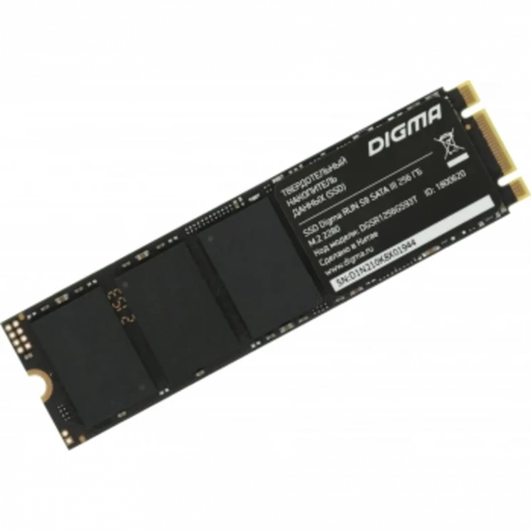 Накопитель SSD Digma SATA-III 256GB DGSR1256GS93T Run S9 M.2 2280