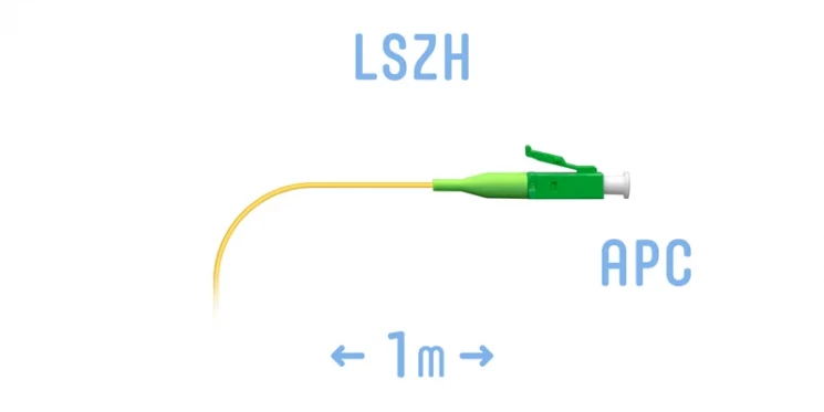 Пигтейл LC/APC SM (0.9) 1 m