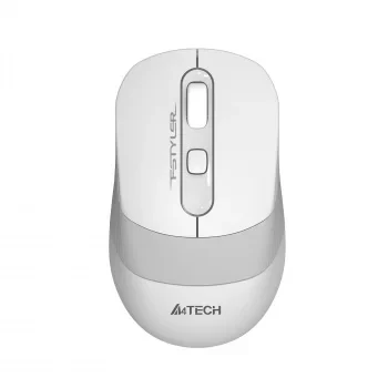 Мышь A4Tech Fstyler FG10 белый/серый оптическая (2000dpi) беспроводная USB (3but)