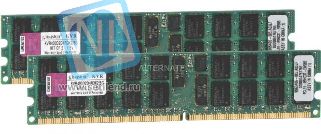 Модуль памяти Kingston Kingston 8GB(2x4GB) PC2-3200 400MHz DDR2 ECC-KVR400D2D4R3K2/8G(new)