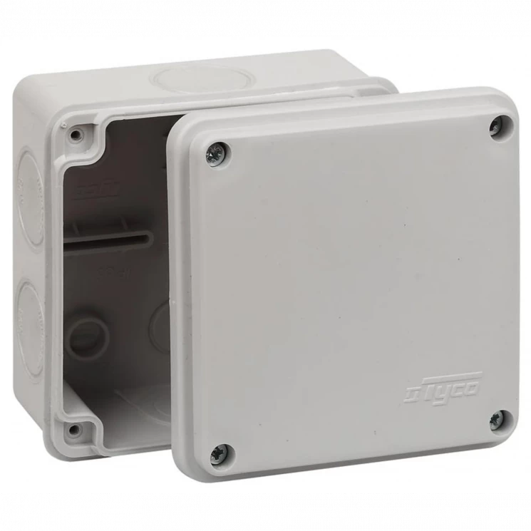 Коробка распределительная ОП 100х100х50мм двухкомпонентная 7 вводов IP65 сер. Ruvinil 67250