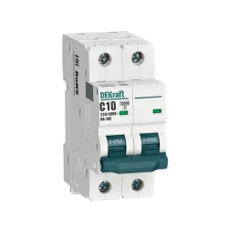 Выключатель автоматический модульный 2п C 10А 10кА ВА-105 DEKraft 13164DEK