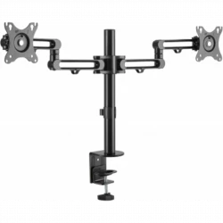 Кронштейн для мониторов Ultramounts UM737 черный 17"-32" макс.8кг крепление к столешнице поворот и н