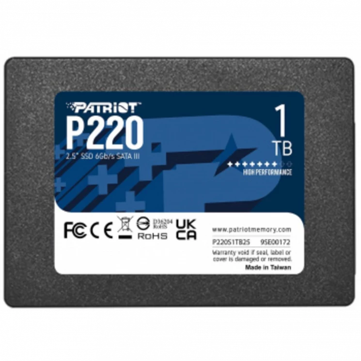 Накопитель SSD Patriot SATA-III 1TB P220S1TB25 P220 2.5"