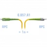 Патчкорд оптический FC/APC-SC/APC SM G.657.A1 1 метр